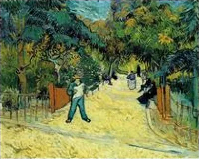 Qui a peint "Entrée du jardin public d'Arles" ?