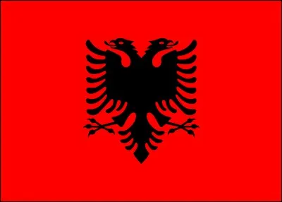 De quel pays ce pavillon rouge avec au centre un aigle noir à deux têtes est-il le drapeau?