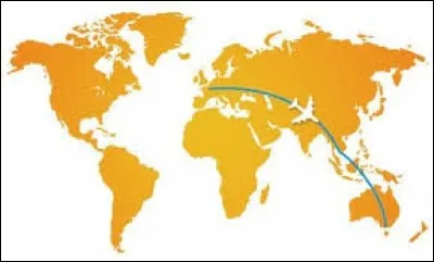 En moyenne, combien de temps faut-il pour faire le trajet Paris-Sydney en avion (à pied ça prendrait peut-être un peu longtemps !) ?
