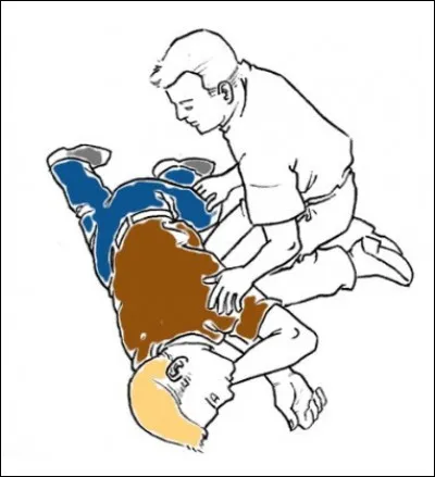 J'effectue une PLS sur une victime :