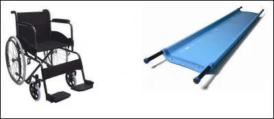 Dans le cas d'une victime ne pouvant pas se présenter à l'infirmerie à pied, nous disposons de...