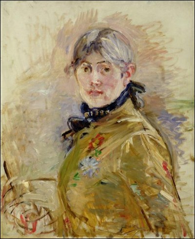 Modèle des impressionnistes, amie et belle-soeur de Manet cet autoportrait date de 1885.