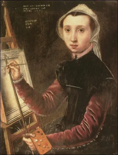 Daté de 1548, c'est le premier autoportrait connu d'une femme peintre