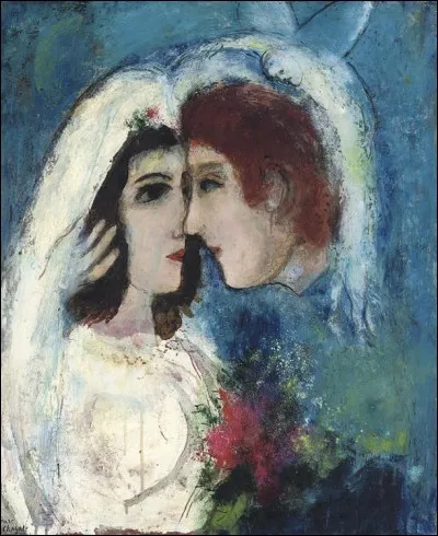 Qui a réalisé le tableau "Les amoureux de profil" ?