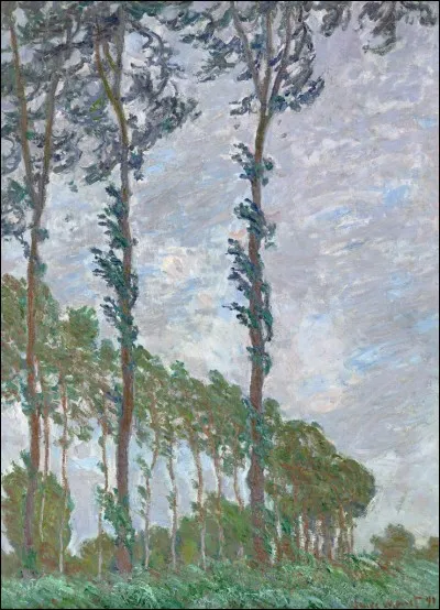 "Peupliers, effet de vent" est l'uvre de quel peintre ?