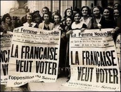 En quelle année les femmes françaises ont-elles eu le droit de vote ?