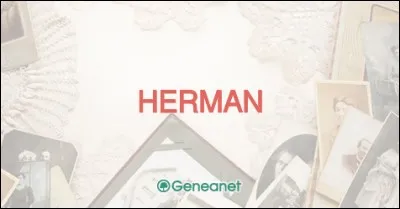 Et quel est le département français où nous avons moins d'Herman ?