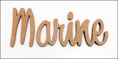 Quelle est la tendance du prénom Marine ?