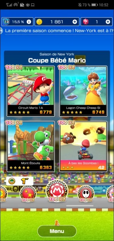 Combien de circuits sont présents dans cette saison 2 de Mario Kart Tour ?