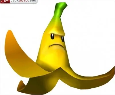 La "Banane Géante" est entre les mains de Donkey Kong dans ce Mario Kart mais aussi d'un autre personnage. Qui donc ?