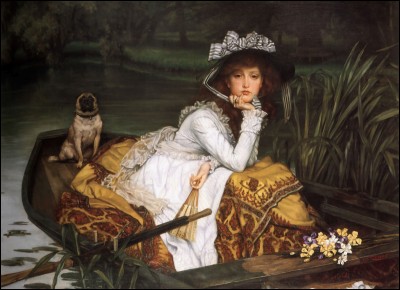 Qui a peint "Jeune femme dans un bateau" ?