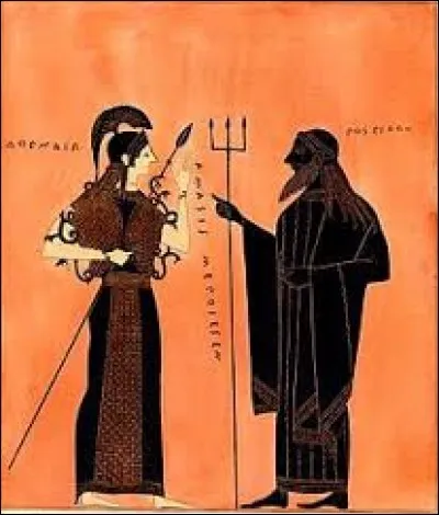 Lorsque la protection de la ville d'Athènes fut disputée entre Athéna et Poséidon, les deux dieux offrirent un présent aux habitants. Athéna offrit un magnifique olivier, mais qu'offrit Poséidon ?