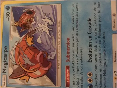 Magicarpe a comme talent :