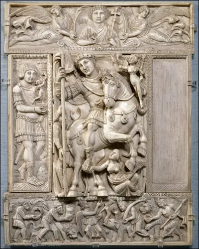 De quelle origine est "L'ivoire Barberini", chef-d'&oelig;uvre du musée du Louvre ?