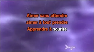 "Savoir aimer" : Artiste n°1 ou artiste n°2 ?