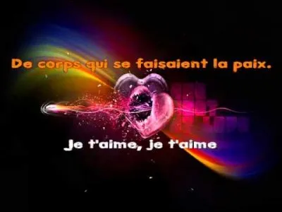 "Je t'aime" : Artiste n°1 ou artiste n°2 ?