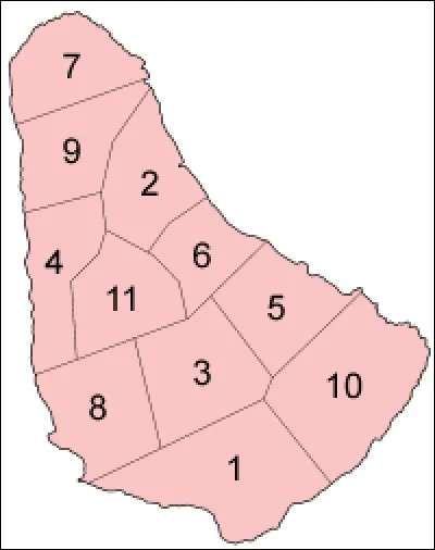 Administrativement, la Barbade est divis&eacute;e en 11 entit&eacute;s, appel&eacute;es des :