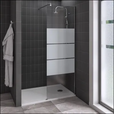 Nous pouvons voir ici une douche à l'italienne.