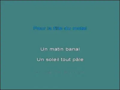 "La fille du Motel" : Artiste n°1 ou artiste n°2 ?