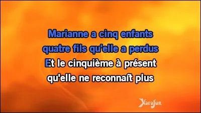 "Que Marianne était jolie" : Artiste n°1 ou artiste n°2 ?