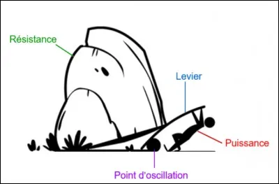 En biomécanique, un levier est :