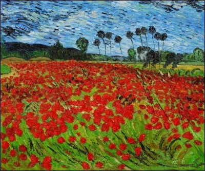 Quel peintre est l'auteur du tableau "Champs de coquelicots" ?