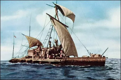 Quel était le nom du radeau de troncs de balsa que Thor Heyerdahl a utilisé en 1947 pour traverser le Pacifique ?
