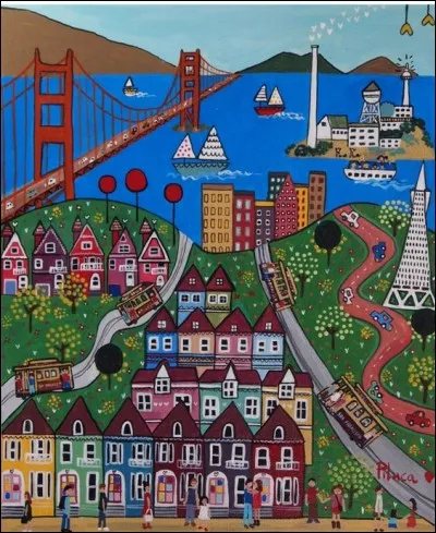 Qui chantait "Et j'ai vu San Francisco Bridge rallier l'univers en deux rives" ?