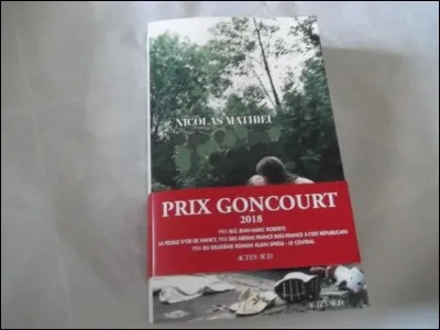 Quel roman a obtenu le prix Goncourt 2018 ?