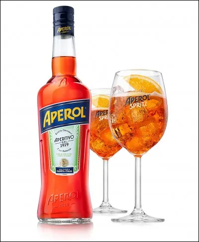 Alcool italien qui entre dans la composition du Spritz, de quoi est composé l'aperol ?