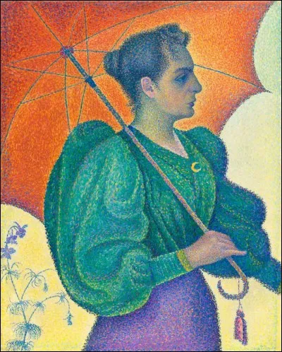 Sa "Femme à l'ombrelle" porte un chignon :
