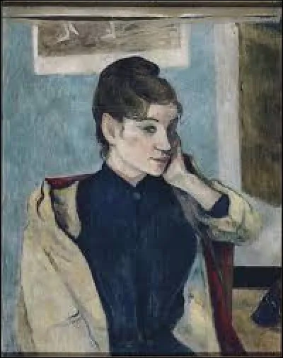 Madeleine Bernard aussi porte un chignon, pour poser devant le peintre :