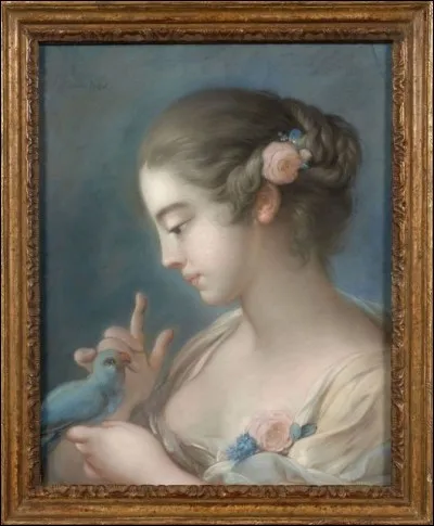 Voici sa jeune fille à la perruche :