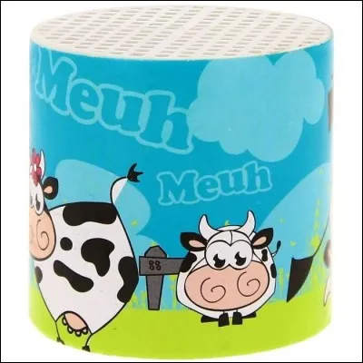 On t'offre une boîte à meuh, tu :