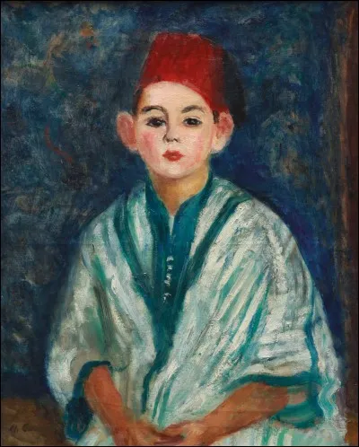 Qui a fait ce "Portrait d'enfant au Fez" ?