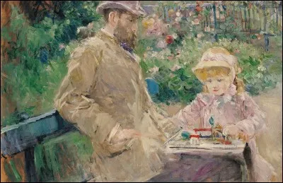 Qui a représenté ce père et son enfant ?