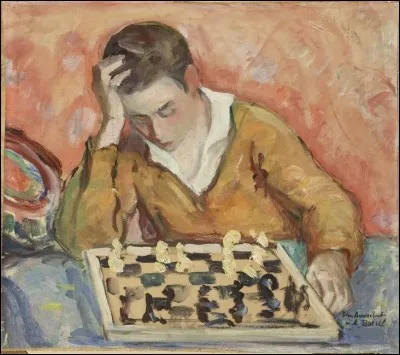 Qui a peint "L'Enfant jouant aux échecs" ?