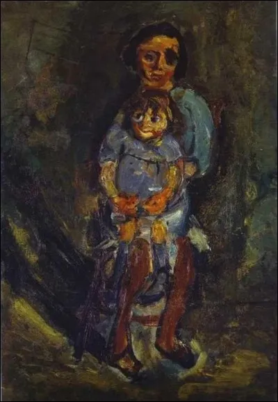 Qui est l'artiste de la toile "Mère et enfant" ?