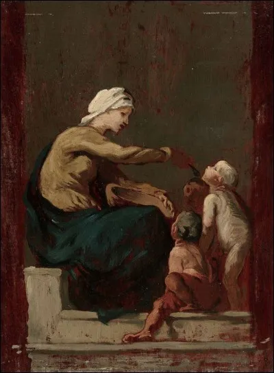 Qui a peint "La Becquée" ?