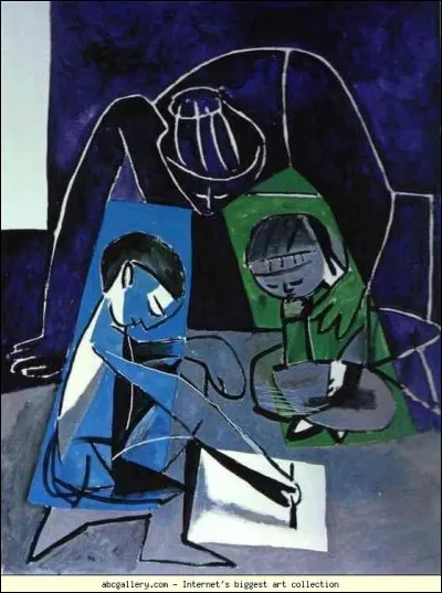 Qui a repr&eacute;sent&eacute; ce gar&ccedil;onnet dessinant son fr&egrave;re et sa s�ur ?