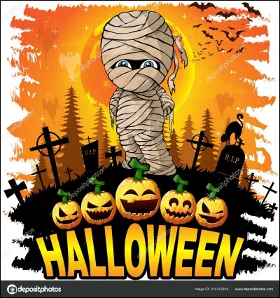 Nous voyons apparaître une momie :