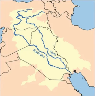 Parmi ces villes, laquelle n'était pas au bord de l'Euphrate ?
