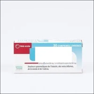 C'est un médicament qui traite principalement les douleurs liées aux troubles fonctionnels du tube digestif et des voies biliaires. De qui s'agit-il ?