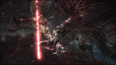 Comment s'appelle l'attaque à l'épée longue qui consiste en un estoc, un saut et une attaque du tranchant ?