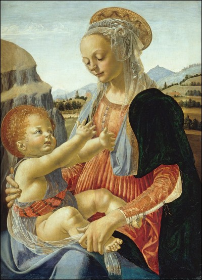 Quel artiste italien de la Renaissance a peint cette "Vierge à l'enfant" ?