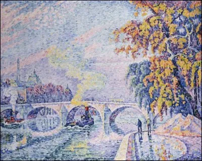 Qui a réalisé l'uvre pointilliste "Pont Royal, Automne" ?