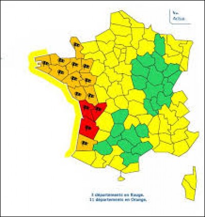 Si vous additionnez les numéros des départements de la Charente et de la Charente-Maritime, le résultat obtenu donne le numéro d'un département qui se situe dans la même région que ceux-ci.