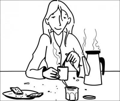 Qu est haciendo la chica ?