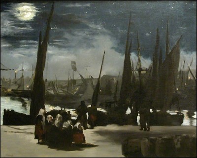 Qui est le peintre du "Clair de Lune sur le port de Boulogne" ?