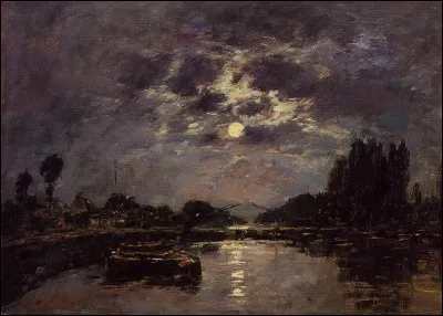Qui est le peintre de la toile "Effet de lune" ?